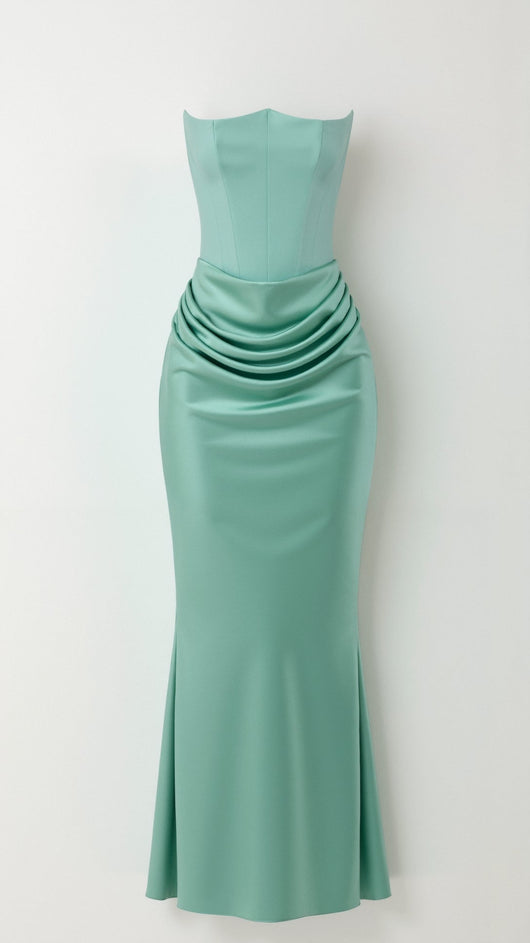 Maria | Damen Säulen Maxi Kleid für Hochzeitsgäste