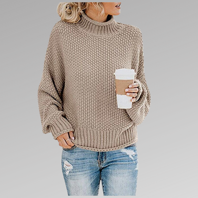 Natascha | Damen Lockerer Strickpullover für den Winter