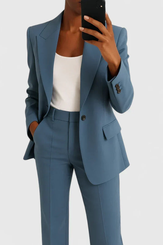 Yvonne | Damen Maßgeschneiderter Blazer Hosen Set