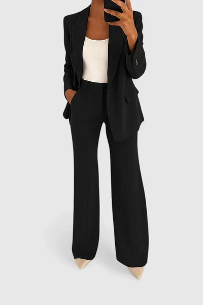 Yvonne | Damen Maßgeschneiderter Blazer Hosen Set