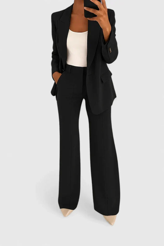 Yvonne | Damen Maßgeschneiderter Blazer Hosen Set