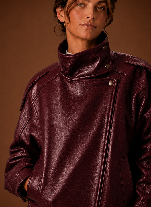 Damen Jacke mit Stehkragen in gerader Form