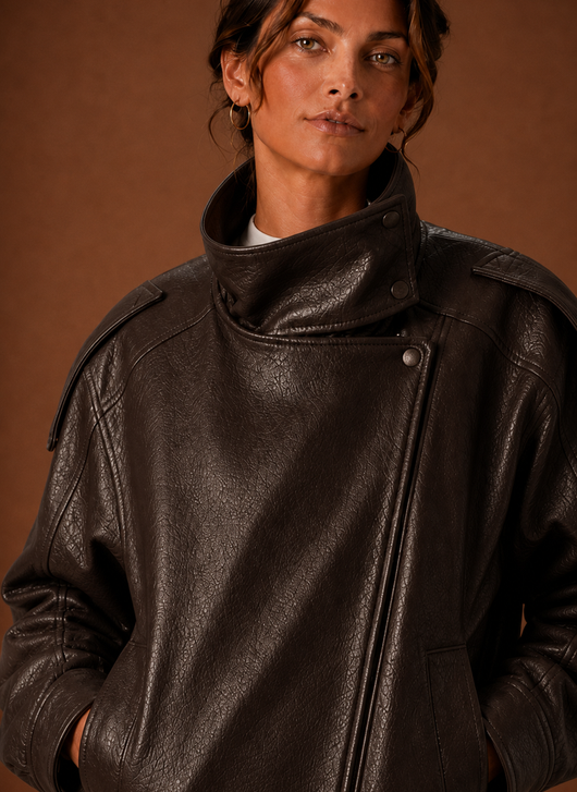 Damen Jacke mit Stehkragen in gerader Form