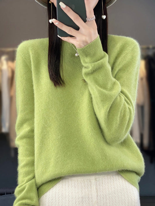 Kirsten | Damen Klassischer Strickpullover mit Langarm