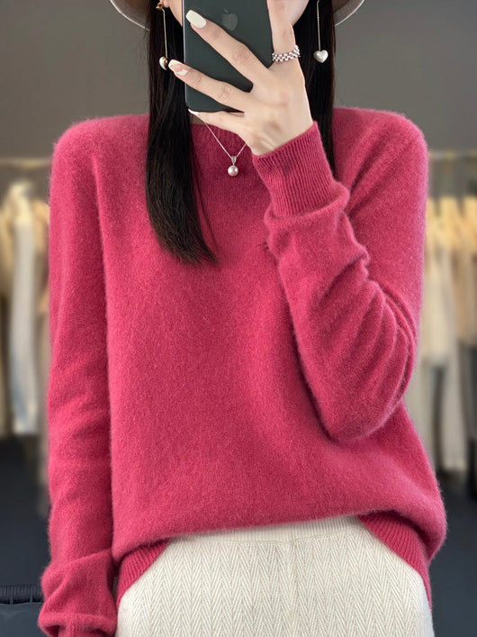 Kirsten | Damen Klassischer Strickpullover mit Langarm