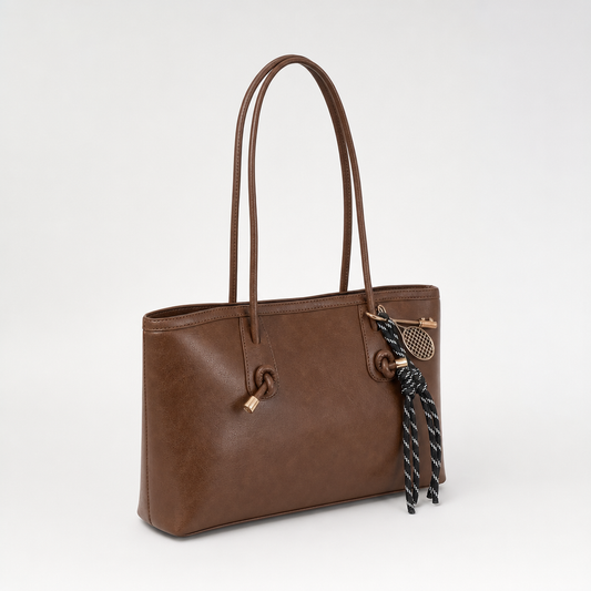 Kelvedon Knot Strap Bag in brown