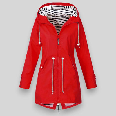 Lena | Damen Winterjacke mit Kapuze und Reißverschlüssen